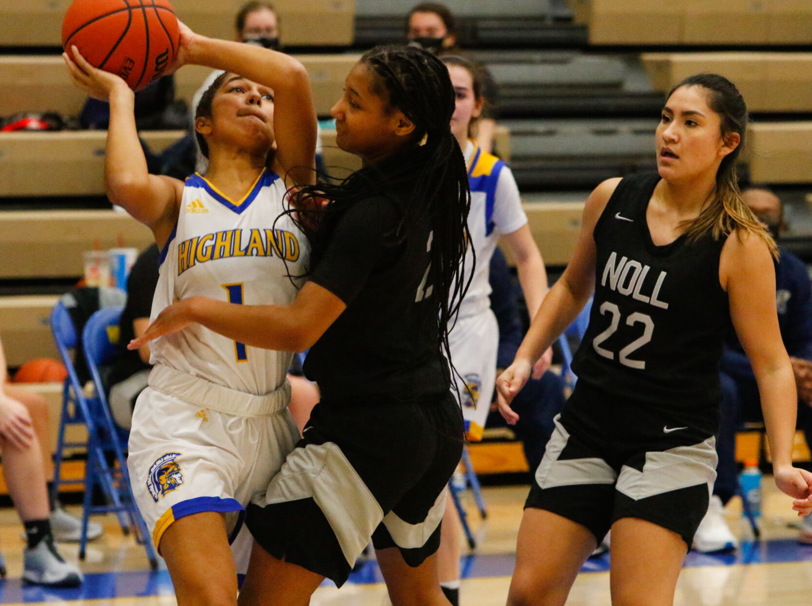 Bishop Noll at Highland girls basketball